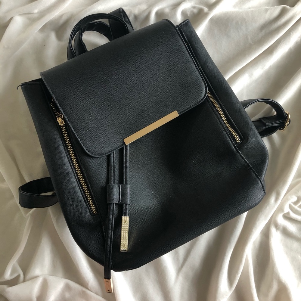 Vegan leather backpack
